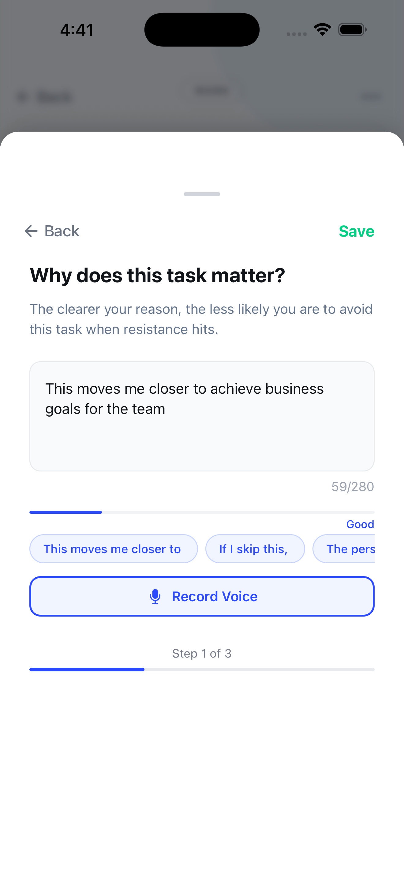 ARETE asking: Why does this task matter?